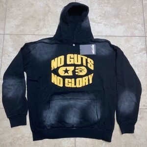 Black and Gold Hoodie - No Guts No Glory